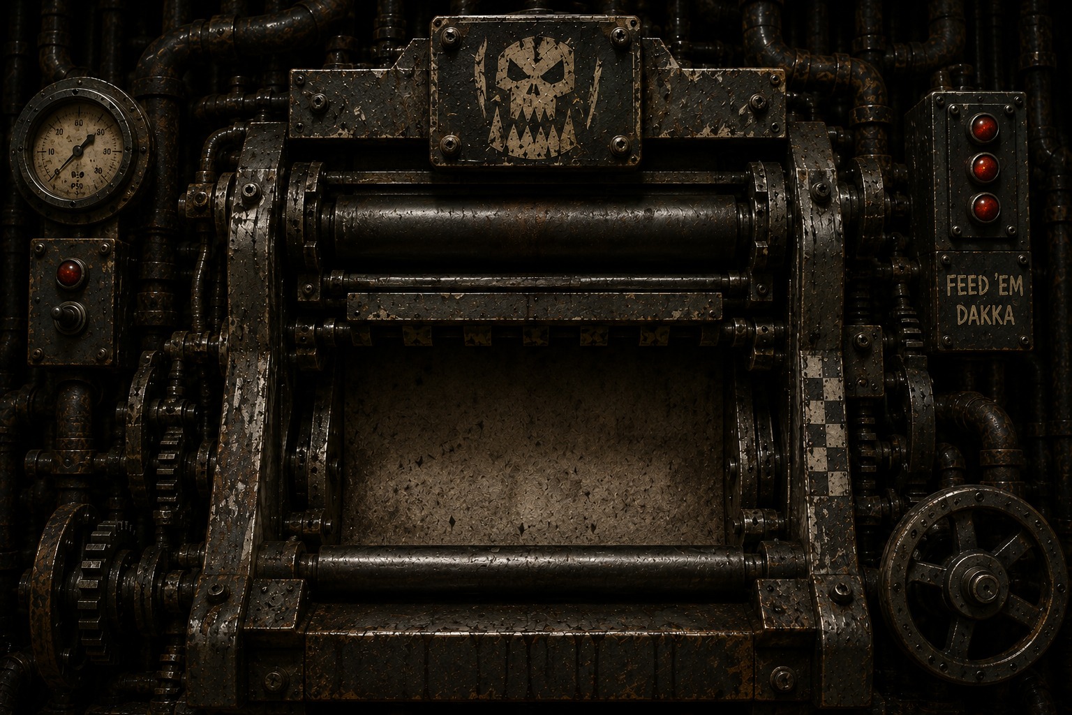 Old industrial roster printer